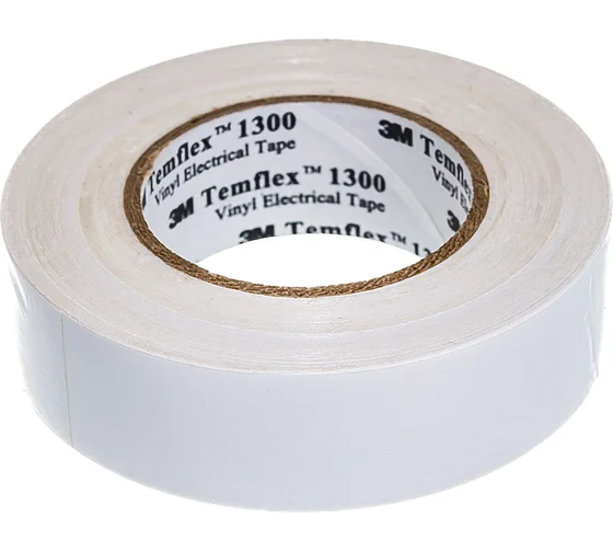 Универсальная изоляционная лента ССД Temflex 1300, белая, 15мм х 10м х 0,13мм