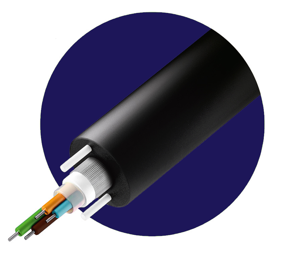 ОДК-3,5Кн FTTH круглый, 8ов, G657A1, усилен стеклопрутками FRP